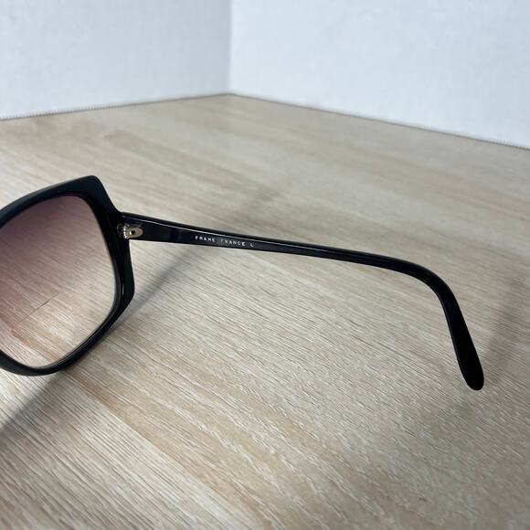 Vintage Tura 652 EBO Sunglasses Oversized Black FRAMES ONLY France L main image 4